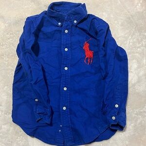 Blue collar shirt